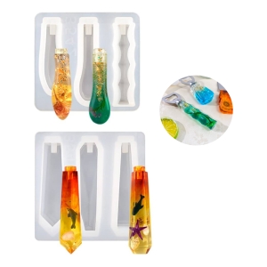 Molde De Silicona Mango De Cuchillo Para Artesania En Resina