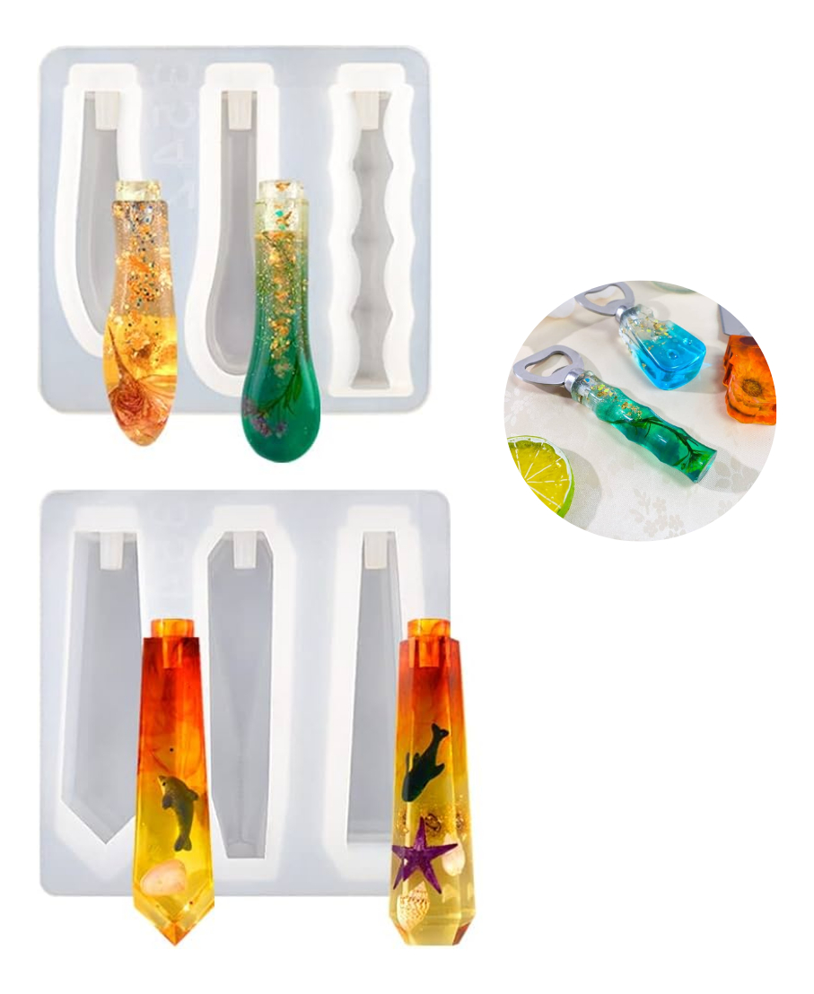 Molde De Silicona Mango De Cuchillo Para Artesania En Resina