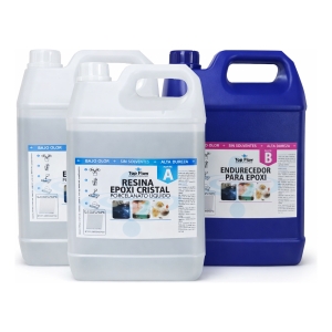 20kg Resina Epoxi Terminación Cristal Multi 3:1(a+b) Tf400ab