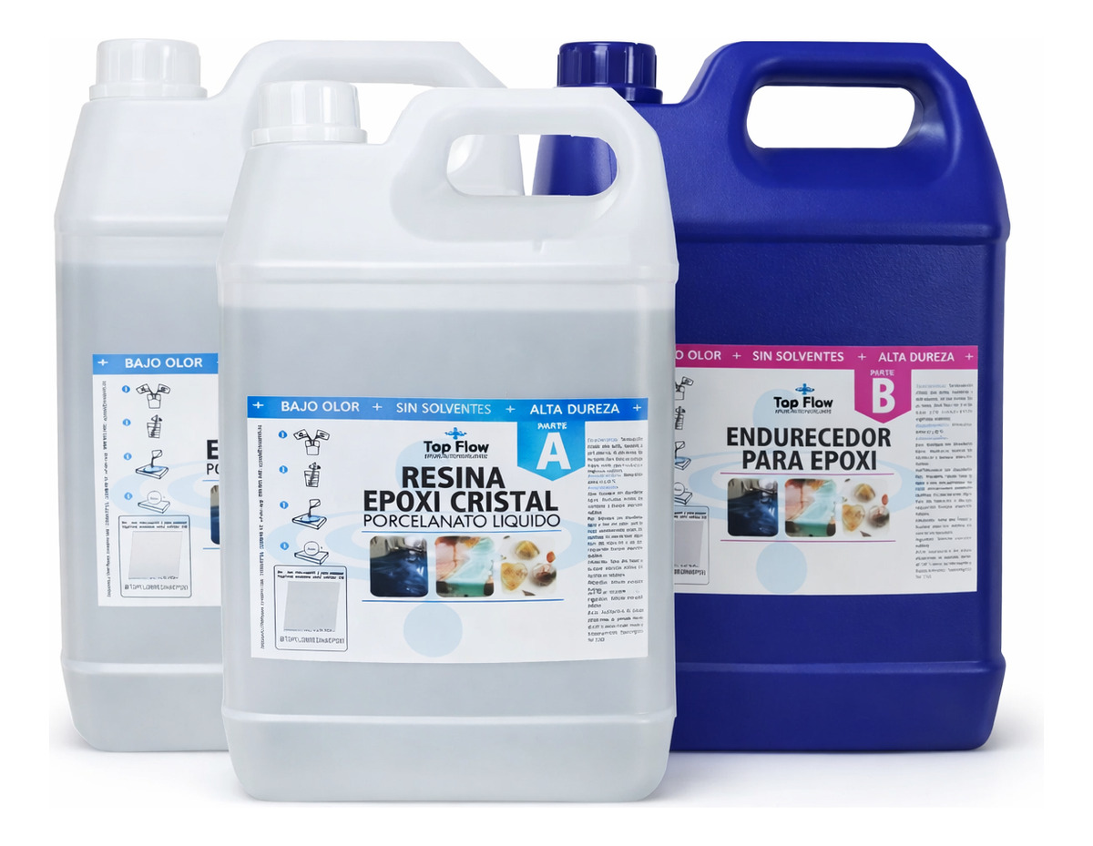 20kg Resina Epoxi Terminación Cristal Multi 3:1(a+b) Tf400ab