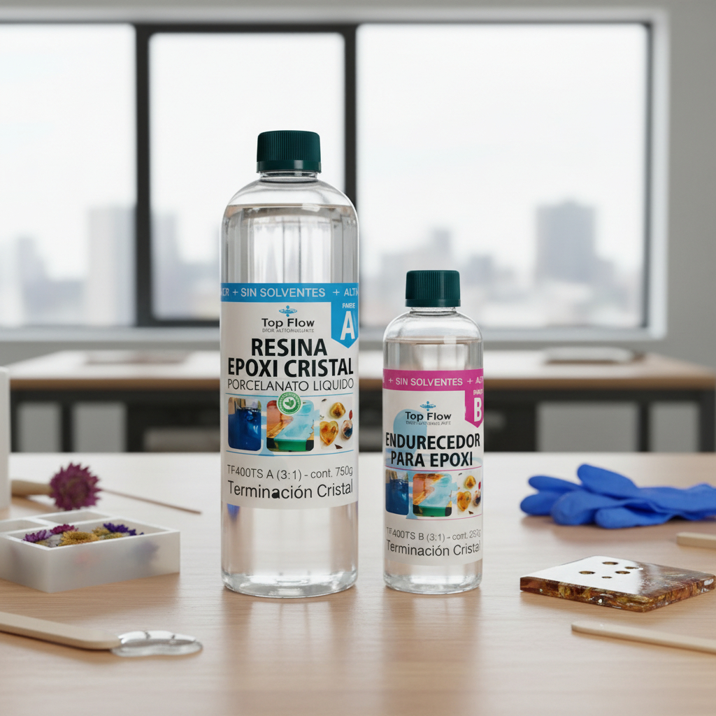 2 Kg Resina Cristal Laminados & Mesadas Top Flow Ecopint - Imagen 4