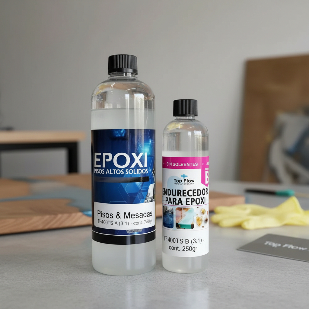 Resina Epoxi Pisos Y Mesadas A + B 2kg 3-1 - Ecopint - Imagen 3