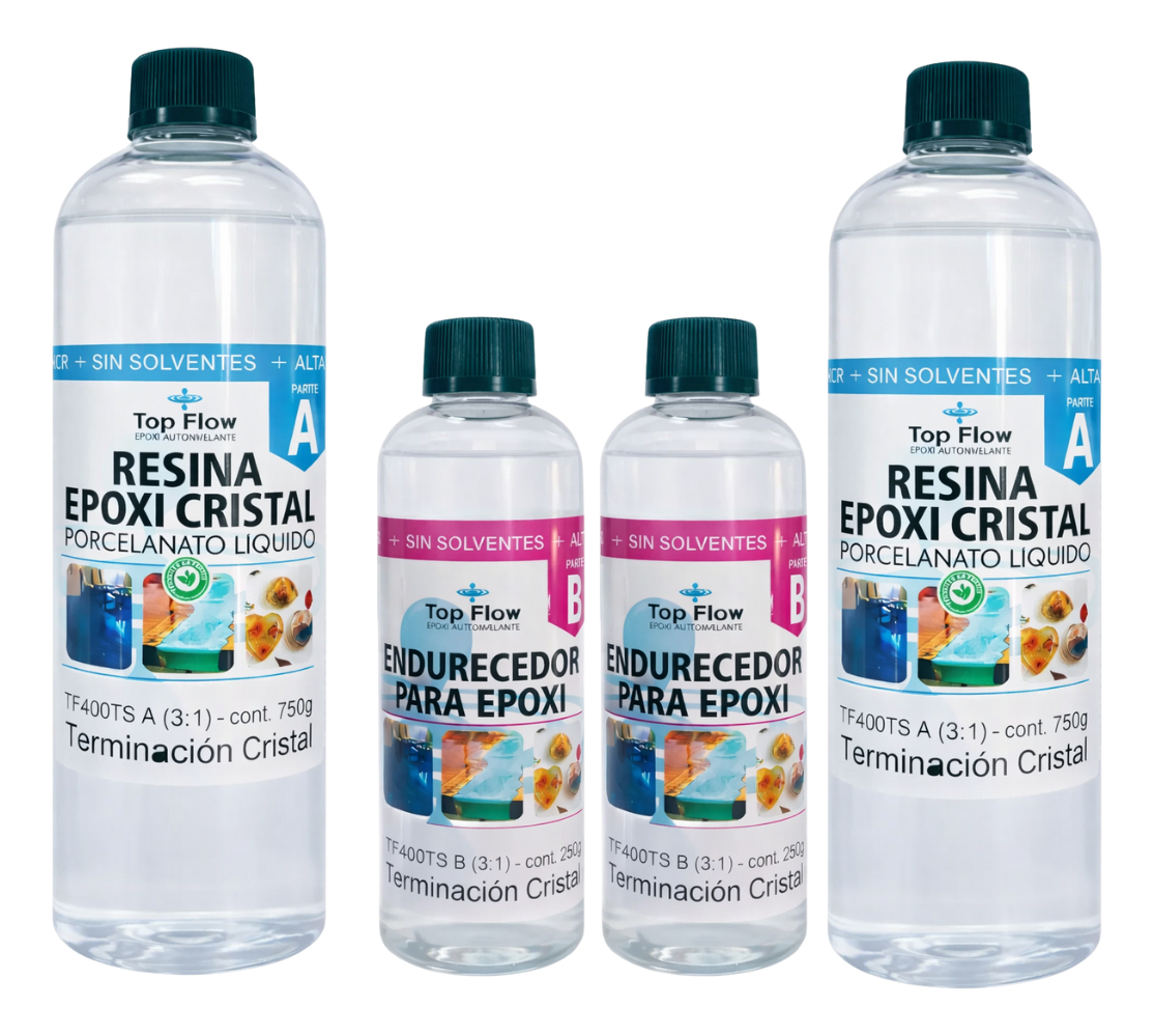 2 Kg Resina Cristal Laminados & Mesadas Top Flow Ecopint