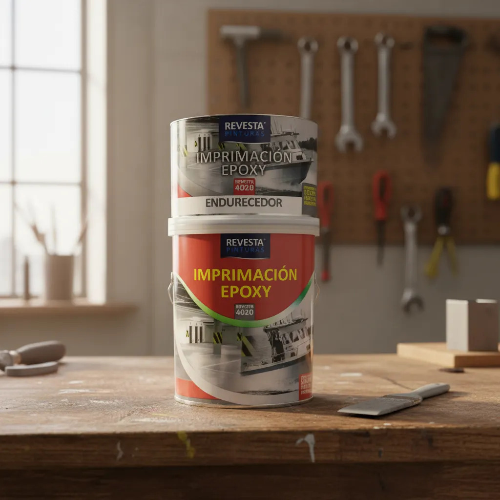 Revesta 4020 Imprimación Epoxi Gris Lijable - 1 L - Imagen 4