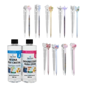 Molde Silicona Lapicera Formas Para Resina