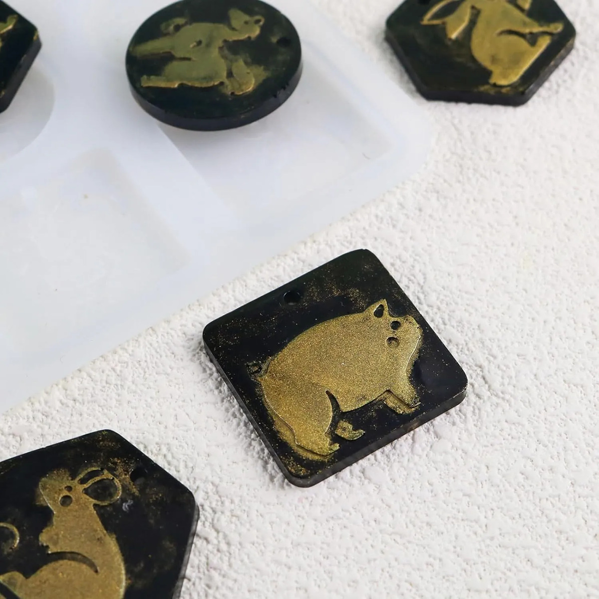 Molde De Silicona Llavero Colgante Horóscopo Chino - Imagen 4