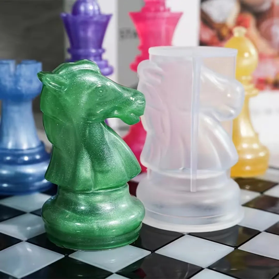 Molde Silicona 4862 Piezas De Ajedrez 6 Pzs - Imagen 5