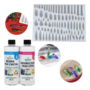 Molde Silicona Caravanas Colgantes Lágrima Para Resina