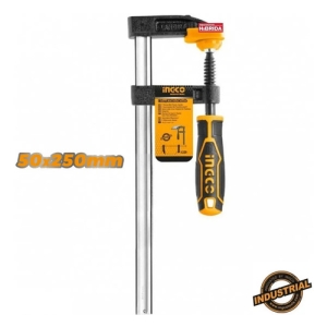 Prensa Carpintero Sargento Tipo F Ingco 50 X 250mm Hfc020503