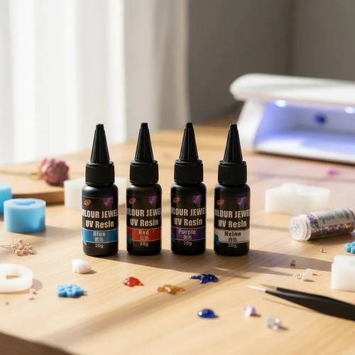 Kit Resina Uv (curado) Topflow Colores 20 Ml X 6 Un - Imagen 3