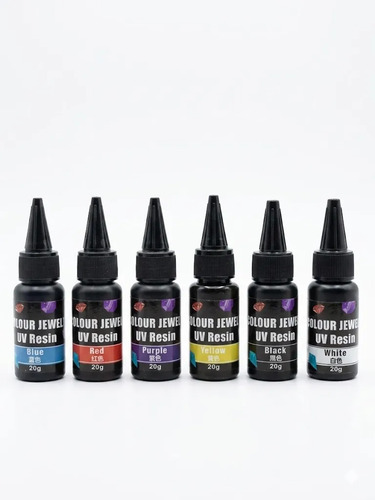 Kit Resina Uv (curado) Topflow Colores 20 Ml X 6 Un