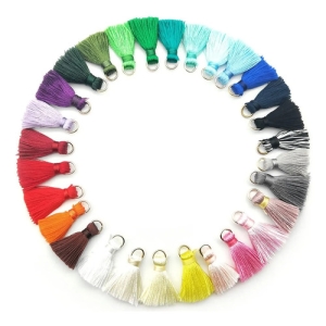 Set 29 Mini Borlas Hilo Poliester Colgante Decorativo