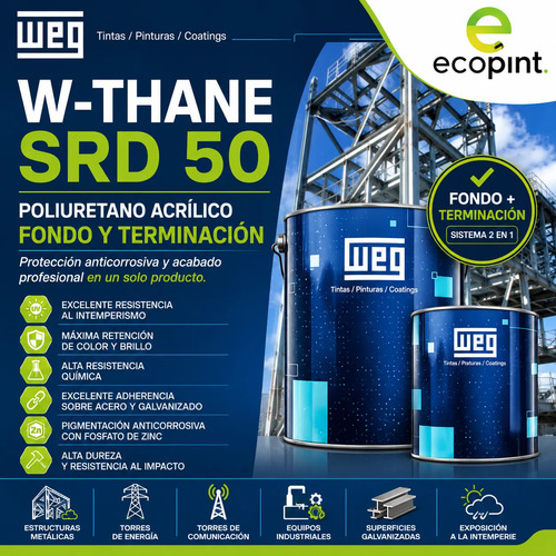 Weg Poliuretano Acrilico Alifatico 2 En 1 (a+b) 3,6 L - Imagen 4
