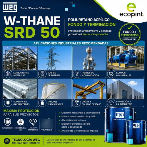 Weg Poliuretano Acrilico Alifatico 2 En 1 A+b 3,6 L - Imagen 8