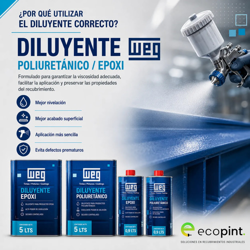 Weg Diluyente Para Pinturas Epoxi - 0,9 L - Imagen 6