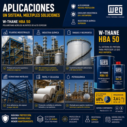 Poliuretano Acrilico Alifatico Altos Solidos (a+b) 3,6l Weg - Imagen 3