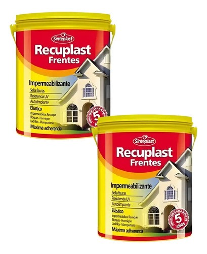 Recuplast Frentes Impermeabilizante Acrilico 20lt + 20lt