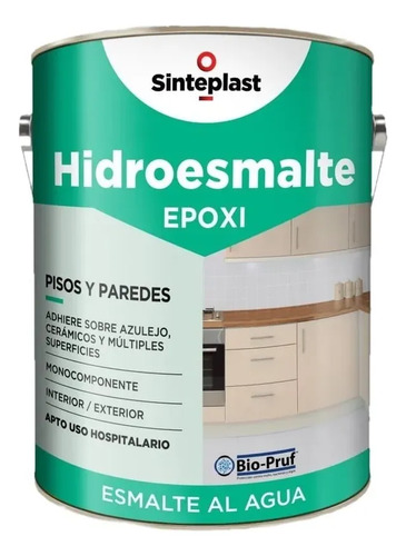 Pintura Hidroesmalte Epoxi P/ Azulejos Y Cerámicos 1lt