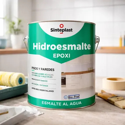Pintura Hidroesmalte Epoxi P/ Azulejos Y Cerámicos 1lt - Imagen 2