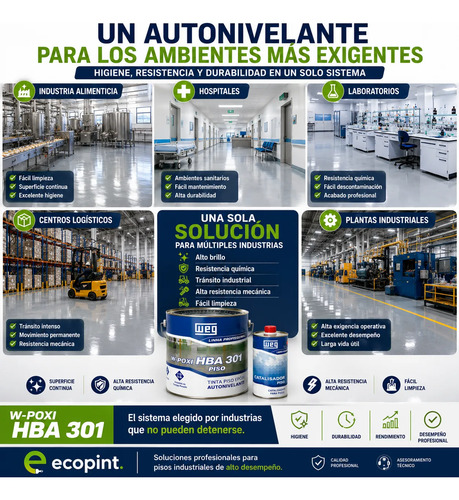 Weg Epoxi Pisos Autonivelante Alto Epesor A+b 3,6l - Imagen 5